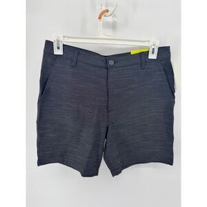 All in Motion Men Black Textured Golf Shorts Size 34 7 Inch Inseam